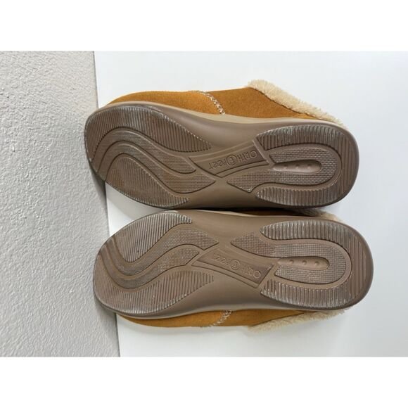 Orthofeet Charlotte Brown Slippers Womens Size 10 W X Wide 2E Arch Support - Picture 10 of 10
